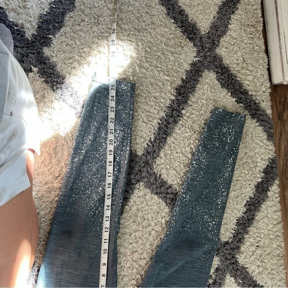 Sweaty Betty All Day Foil 7/8 Leggings In Blue Terrazzo Placement - Picture 9 of 12